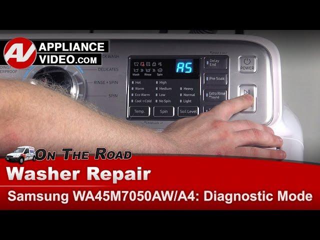 Samsung Washer  - Diagnostic Mode, Error Codes, Troubleshooting