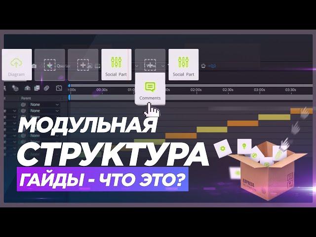 МОДУЛЬНАЯ структура  After Effects  УДОБНО!