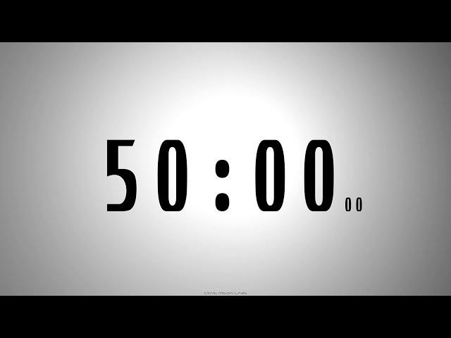 50 minutes COUNTDOWN TIMER with voice announcement every minute