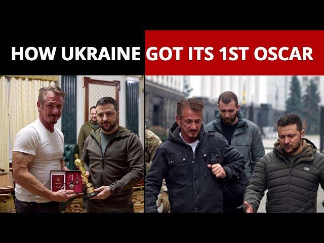 Video: Hollywood Actor Sean Penn Gifts Ukraine President Zelensky His Oscar