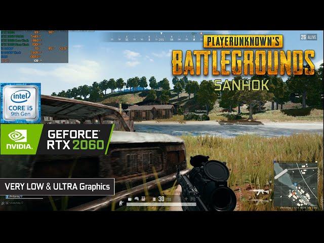 PUBG Steam | RTX 2060 + i5 9400F | VERY LOW & ULTRA Graphics