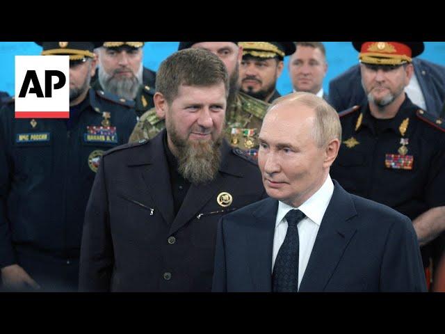 Putin makes a surprise trip to Chechnya and meets with its leader Ramzan Kadyrov