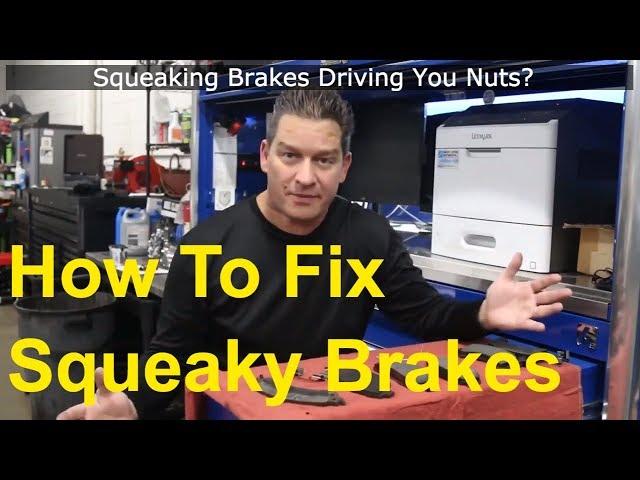 How to fix Squeaky brakes - Stop noisy brakes or squeaking Brakes