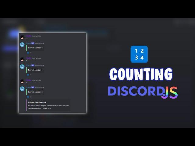 Advanced Counting Game for your discord bot (Discord.js MongoDB v14)