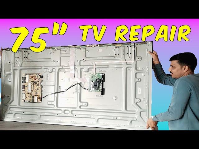 Fixing 75" TV: Tougher Than Expected,