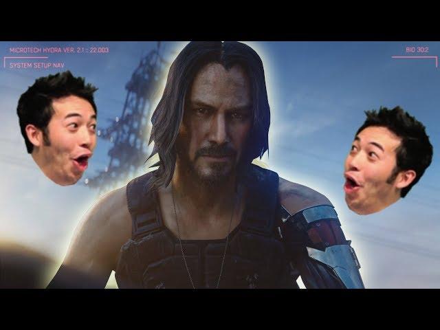 Twitch Chat Reaction to Keanu Reeves in Cyberpunk 2077 (Microsoft E3 2019)