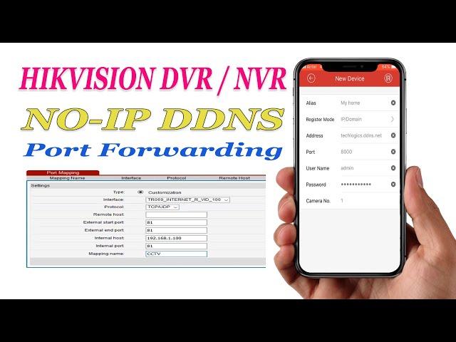 hikvision ddns no-ip setup, Hikvision DVR NVR DDNS setup & port forwarding NO IP Dynamic DNS 2020