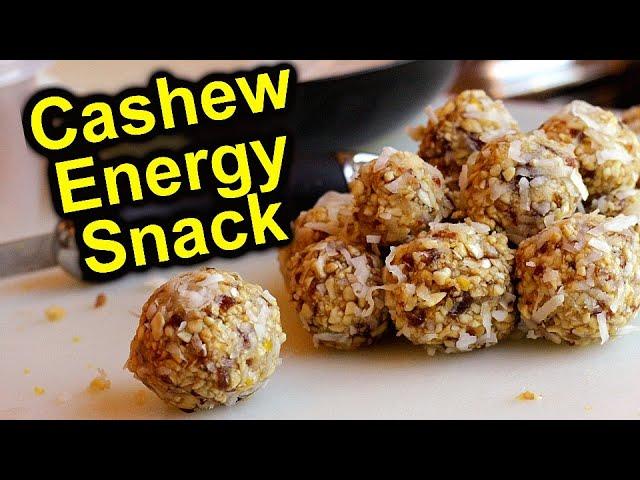 Cashew Nut Quick Snack - Energy Bite Recipe