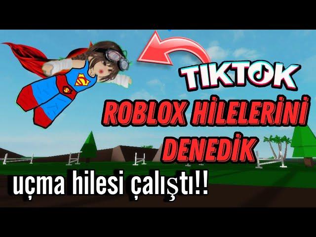 ROBLOX TİKTOK HİLELERİNİ DENEDİK !  UÇMA HİLESİ ÇALIŞTI!!️ ROBLOX BROKHAVEN 