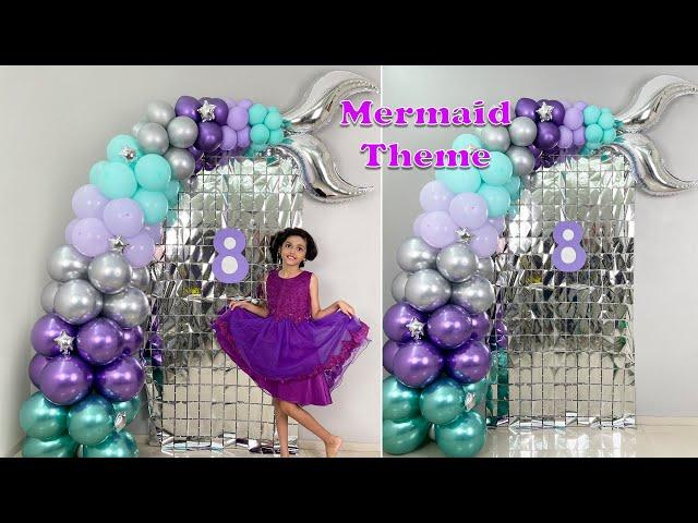 Mermaid Theme Birthday Balloon Decorartion