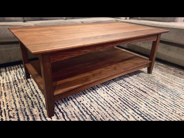 Building a Contemporary Walnut Coffee Table