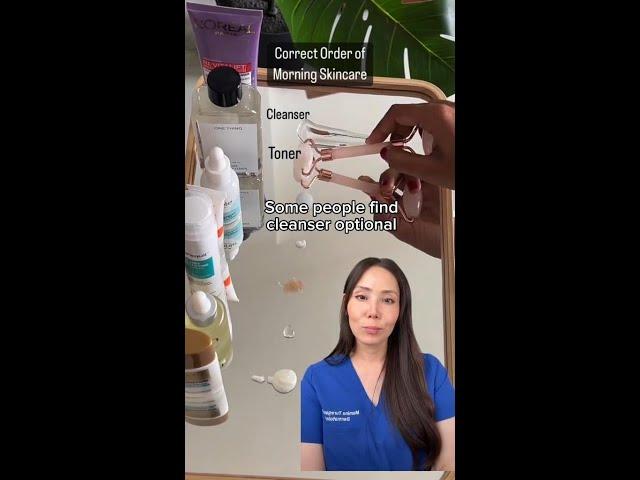 Morning skincare routine order