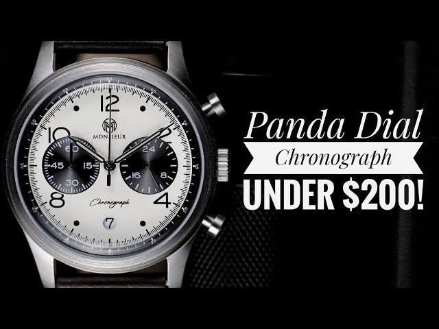 $200 Panda Dial Chronograph by Monsieur Watches