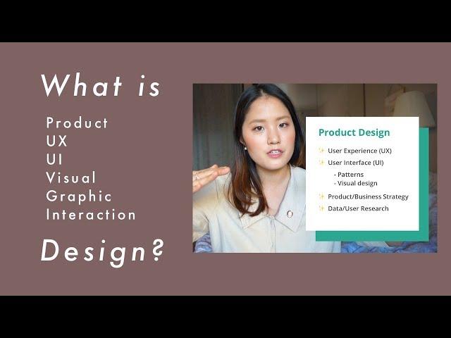 What is the difference between UX, UI, product, visual, graphic, interaction design?