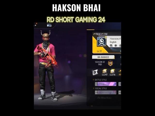 HAKSON BHAI KI UID #freefire#uid#hakson#bhai