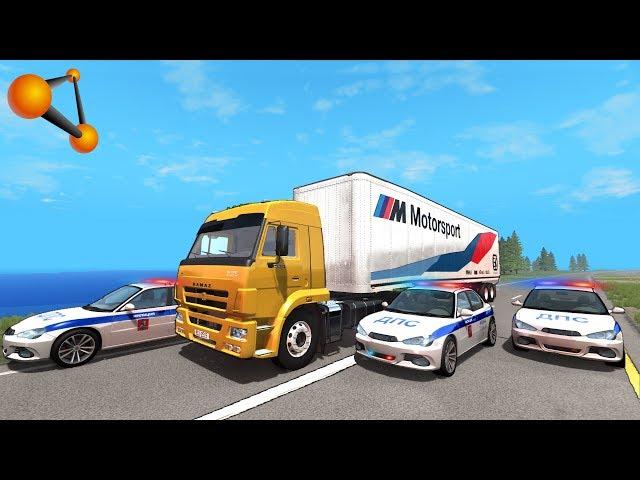 ПОГОНЯ ЗА ПЬЯНЫМ ДАЛЬНОБОЙЩИКОМ! ЗРЯ СТАРАЛИСЬ | BeamNG.drive