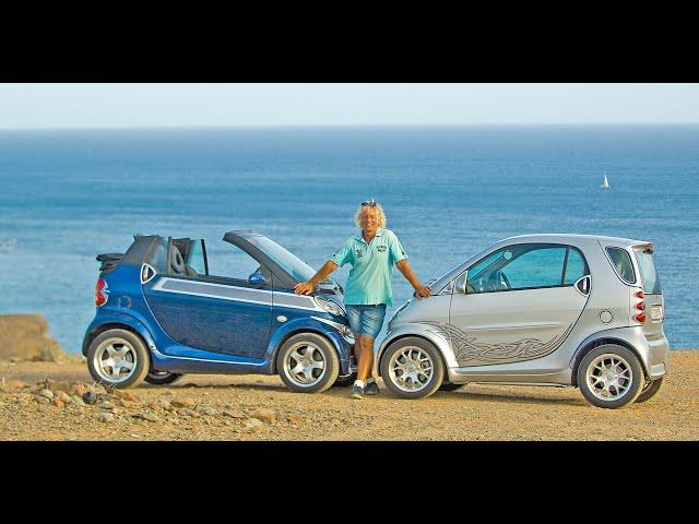 Smart 450 Cabrio vs. Coupé im Vergleich