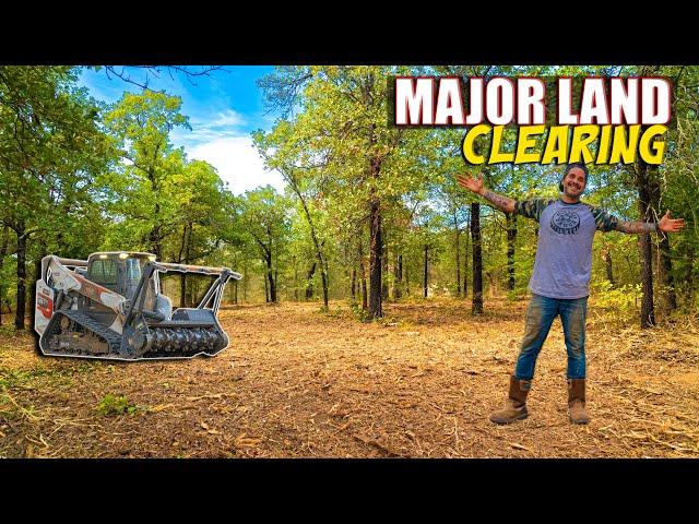 Forestry Mulcher Transforms Fully Wooded 10 Acres! Ranch / Homestead