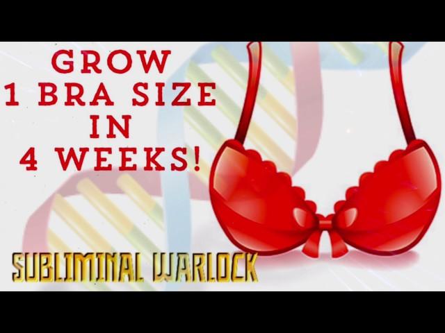 GROW 1 FULL BRA SIZE IN 4 WEEKS NATURALLY! SUBLIMINAL AFFIRMATIONS MEDITATION - INCREASE BREAST SIZE