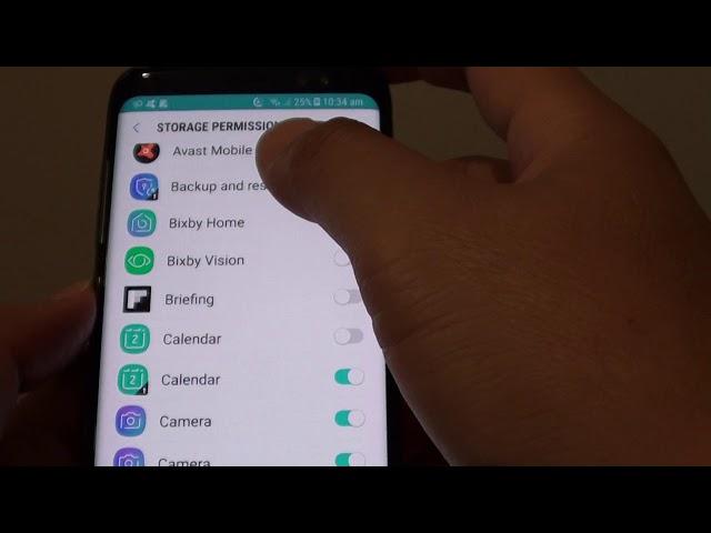 Samsung Galaxy S8: How to Enable App's Permission to Access Storage Content