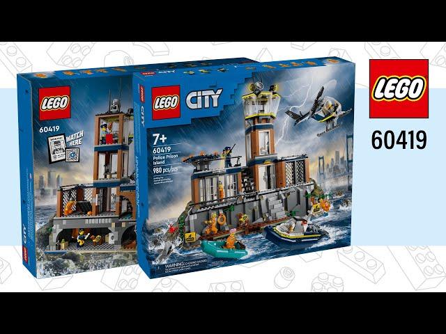 LEGO City Police Prison Island (60419)[980 pcs] Speed Build @TopBrickBuilderLite