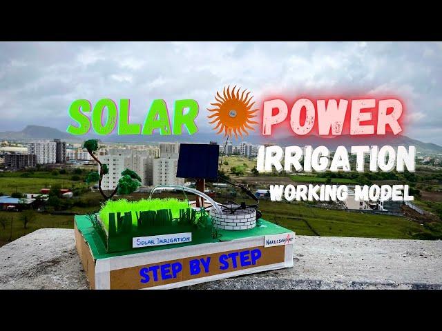 Solar Power Irrigation working model #science #sustainable energy | NakulSahuArt