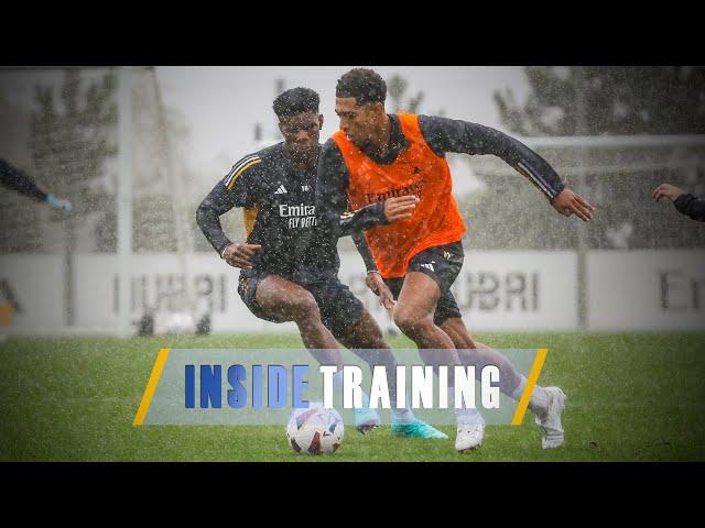 CRAZY RAIN TRAINING! | Ciudad Real Madrid