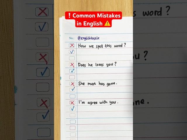 Common mistakes in English #shorts #englishtips #grammar #englishgrammar #british #learnenglish