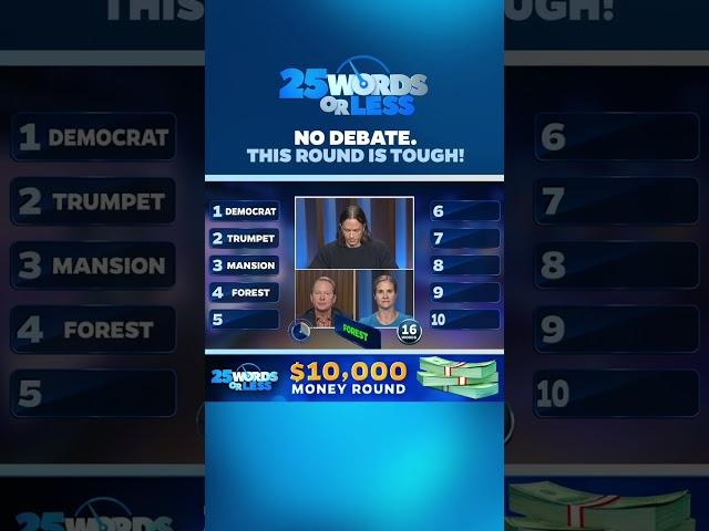 The countdown is on—can they secure a landslide win?   #25wordsorless #gameshow