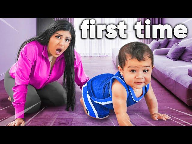 Our Son Crawls For First Time (Emotional)