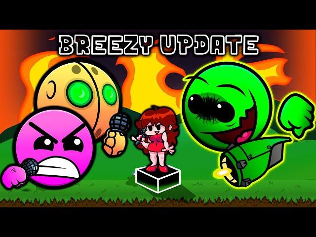 Friday Night Funkin' "Fire In The Hole" (Breezy Update) + Cutscenes - Lobotomy Geometry Dash 2.2