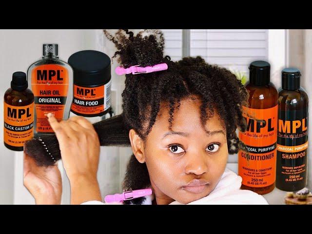 MPL hair products review | Cheap natural hair products for fast hair growth wash day | Tsholo Phoka