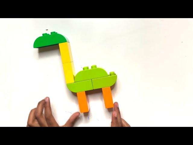 Lego duplo | kids Learn to build with lego duplo | Giraffe | Simple steps for 1+ years kids