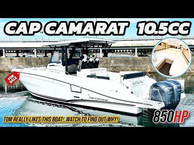 Jeanneau Cap Camarat 10.5CC Walkthrough - 850HP, Sleeps 4 & Amazing Practicality!!