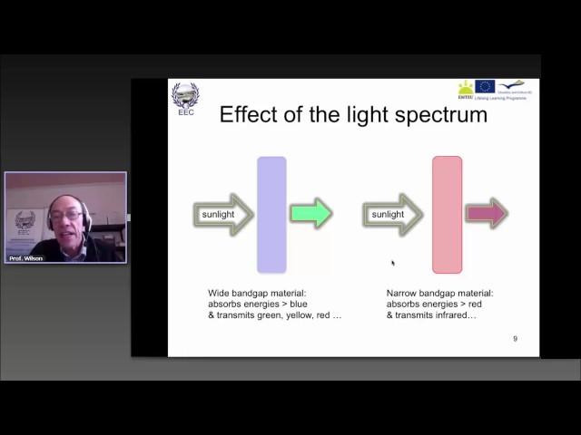 The Efficiency of Solar Photovoltaic Cells - EEC Online Webinar