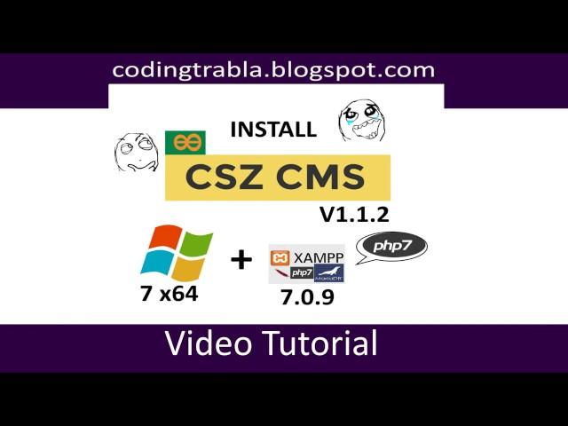 Install CSZ CMS V1.1.2 on windows 7 localhost - opensource PHP CMS byAO