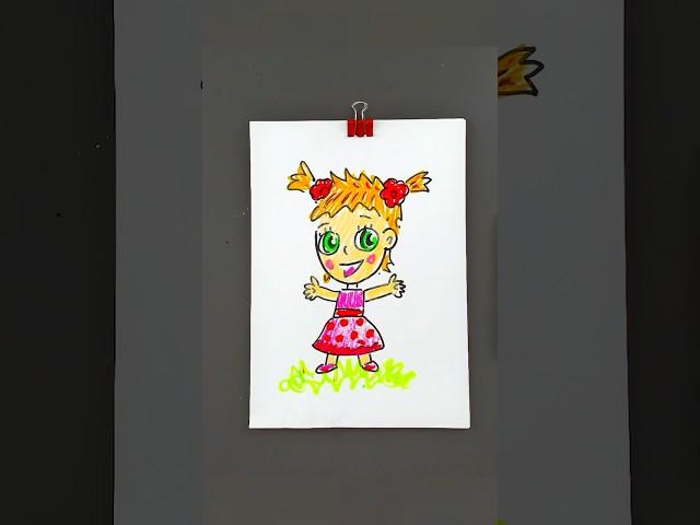 Как нарисовать машу и медведь из мультика #машаимедаедь ￼