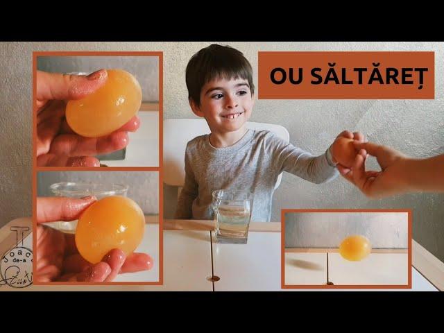 Experiment OU + OȚET sau Cum să transformi un OU într-o MINGE?! Experiment pentru copii