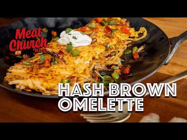 Hash Brown Omelette - Traeger Flatrock Griddle