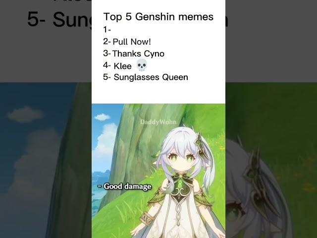 Top 5 Genshin memes 12 #genshinimpact #genshin #genshinshorts #genshinedit ..