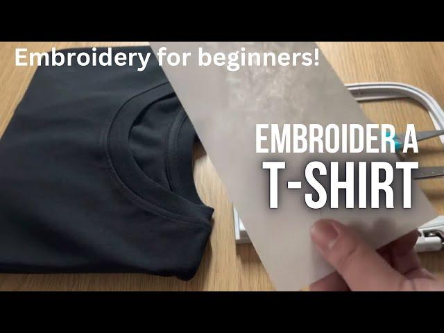 (EMBROIDERY FOR BEGINNERS) How to embroider on a t-shirt with an embroidery machine