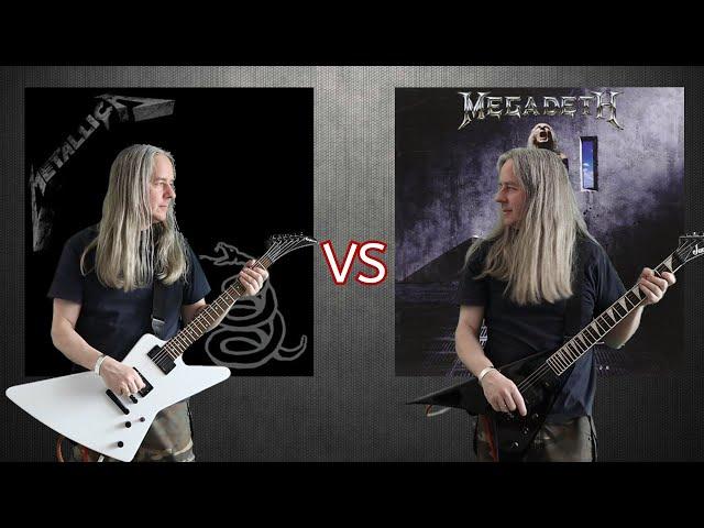 "Black Album"" VS "Countdown To Extinction" (Bands Best Selling Album Guitar Riffs Battle)