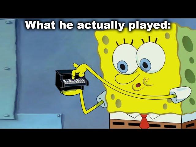 Pianos are Never Animated Correctly... (Spongebob)