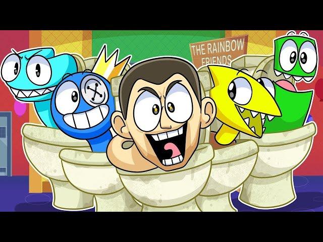 СКИБИДИ ТУАЛЕТЫ ЗАРАЗИЛИ РАДУЖНЫХ ДРУЗЕЙ! | Rainbow Friends 2 - Анимации на русском