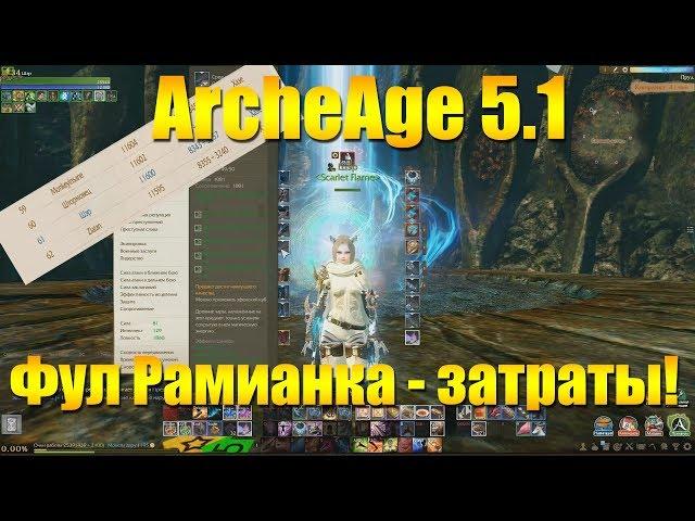 ARCHEAGE 5.1 - СОБРАТЬ ФУЛ РАМИАНКУ, СЛОЖНОСТЬ, ЗАТРАТЫ!