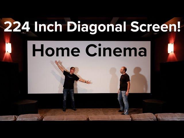 MASSIVE Home CINEMA with 224" Diagonal Screen with Christie projector! - Seaton, JTR, PSA