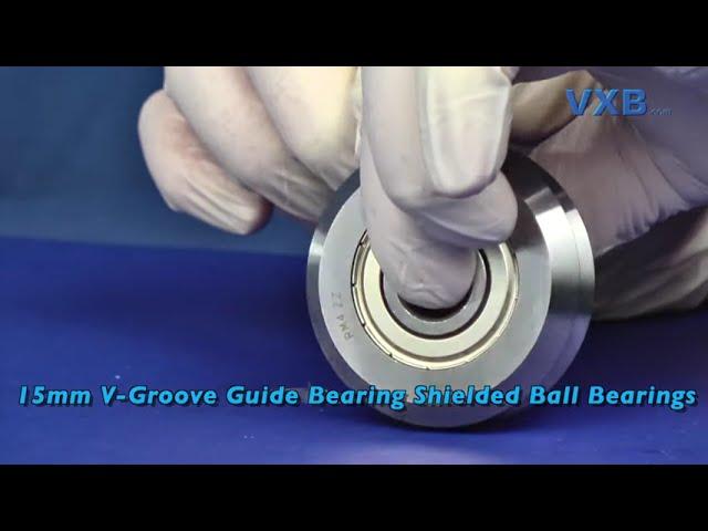 RM4ZZ 15mm V-Groove Guide Bearing Shielded Ball Bearings by VXB Ball Bearings