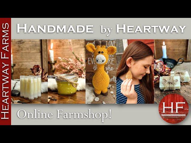 Handmade and homemade gift ideas by Heartway! Farm to home and all natural products.