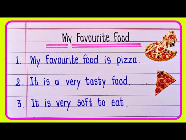 My Favourite Food essay 10 lines | 10 Lines on my favourite food pizza | Essay on my favourite food