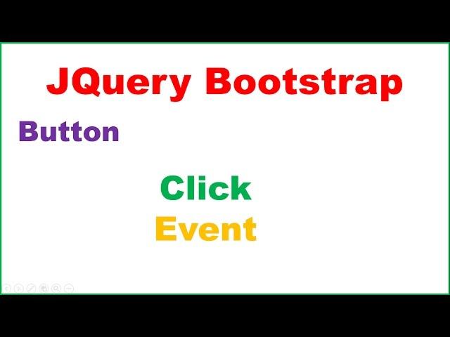 JQuery Bootstrap Ep.02 : Button Click Event - Select by ID